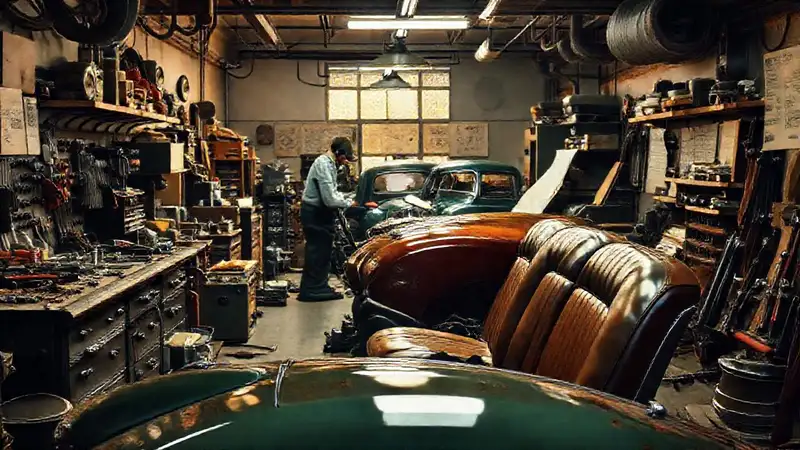 Restauran automóviles clásicos con pasión