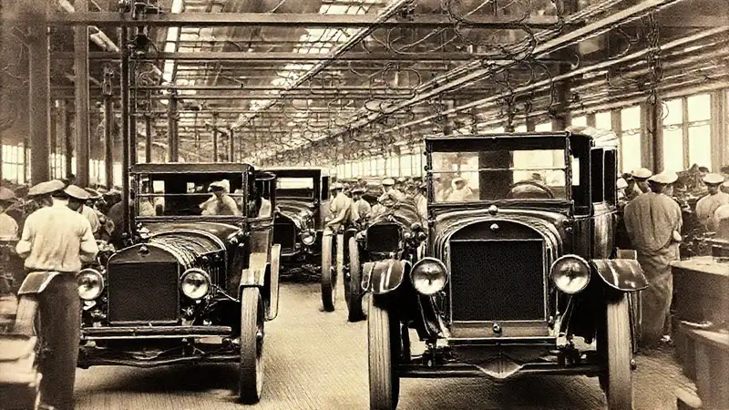 Ford Model T: fábrica estadounidense temprana