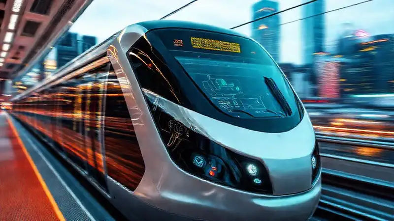 Tren futurista: tecnología y velocidad